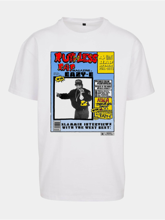 Mister Tee T-Shirt Eazy-E Rap Magazine Oversize weiß