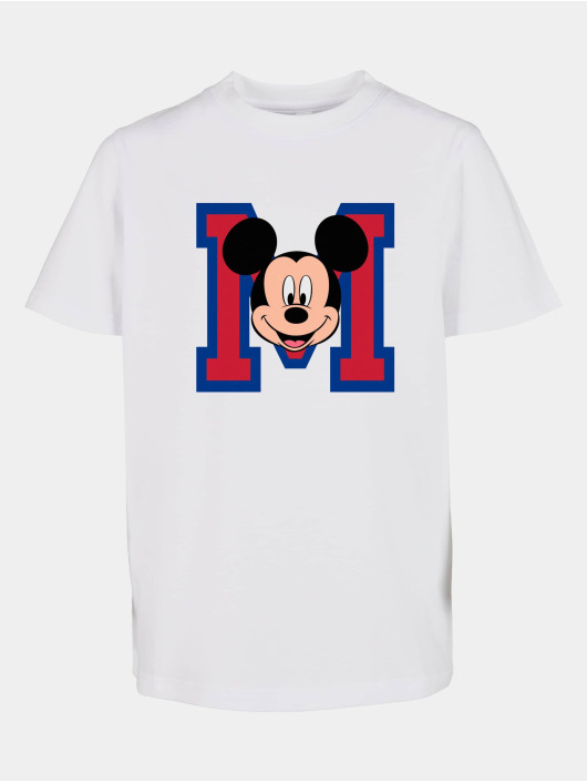 Mister Tee T-Shirt Mickey Mouse M Face weiß