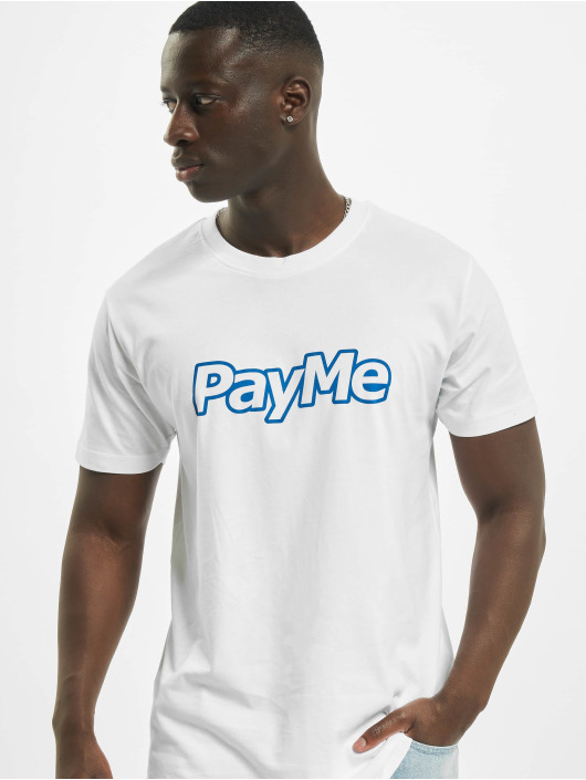 Mister Tee T-Shirt Pay Me Outline white