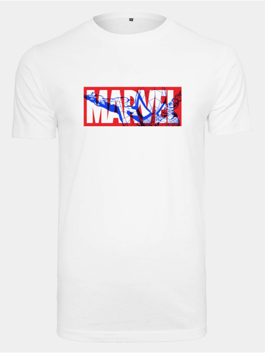 Mister Tee t-shirt Marvel Spiderman Logo wit