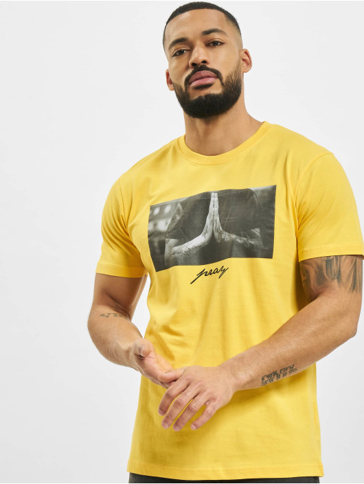 Mister Tee T-Shirt Pray yellow