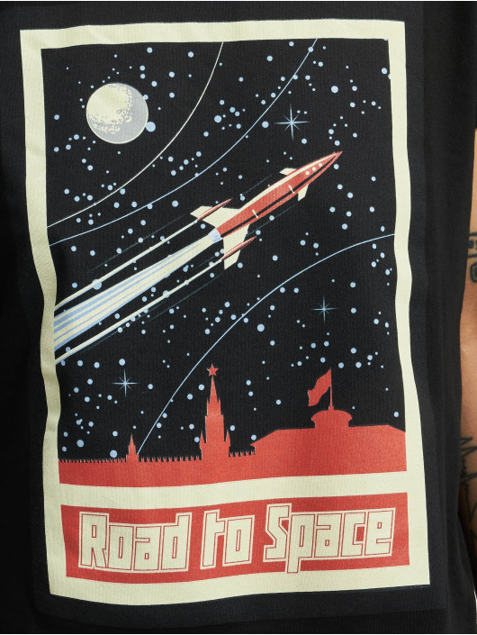 Mister Tee t-shirt Road To Space zwart