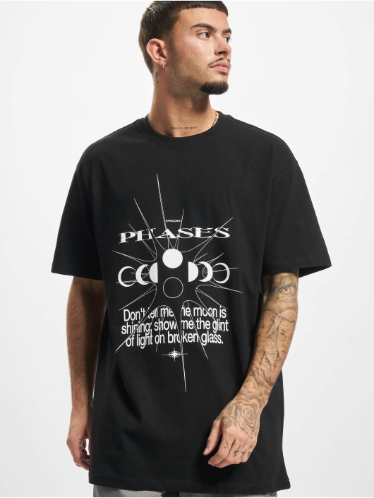 Mister Tee t-shirt Moon Phases zwart