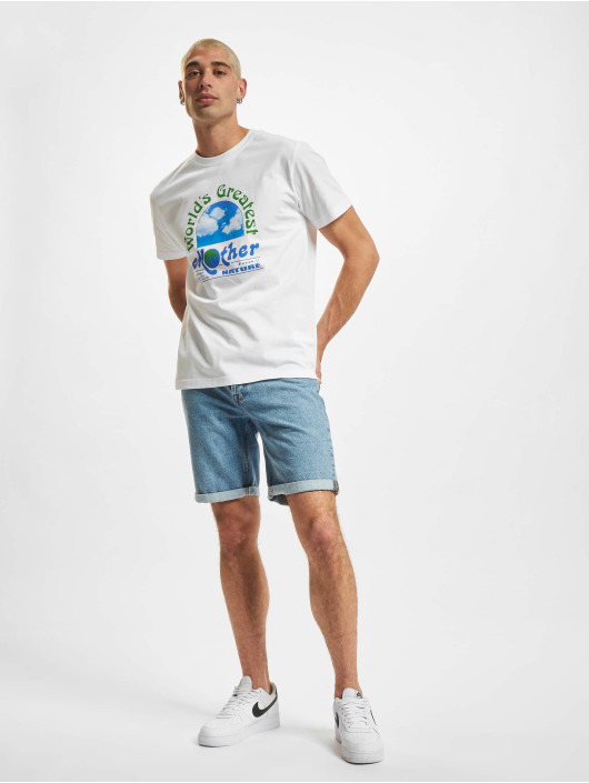 Mister Tee T-shirts Mother Nature Day hvid