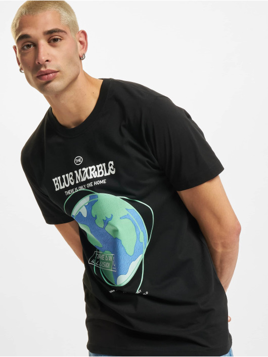 Mister Tee T-shirts Blue Marble sort
