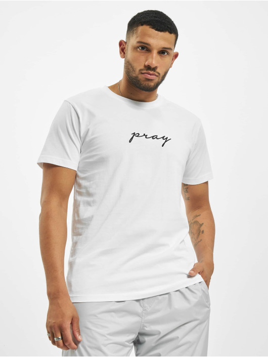 Mister Tee T-Shirty Pray Emb bialy