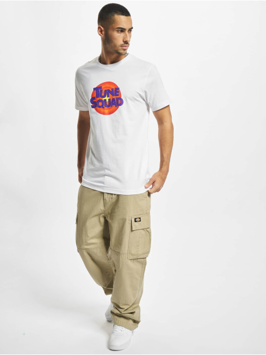 Mister Tee T-Shirty Space Jam Tune Squad Logo bialy