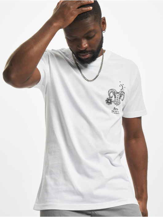 Mister Tee T-Shirty Astro Aries bialy