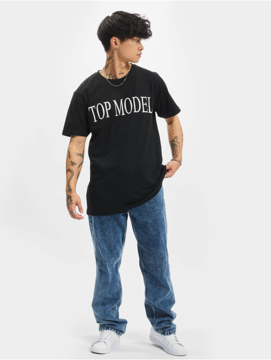 Mister Tee T-Shirty Top Model czarny