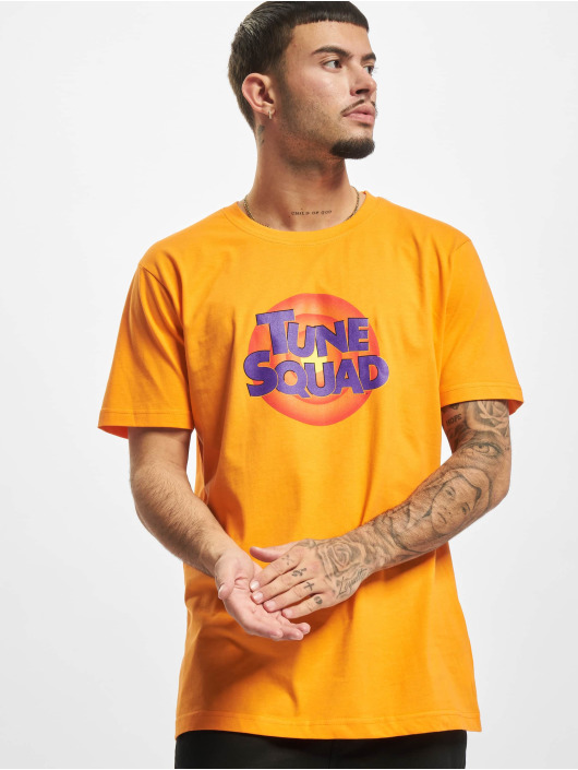 Mister Tee T-Shirty Space Jam Tune Squad Logo pomaranczowy