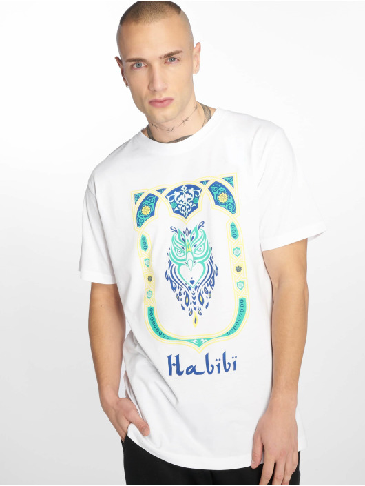 Mister Tee T-skjorter Habibi Owl hvit