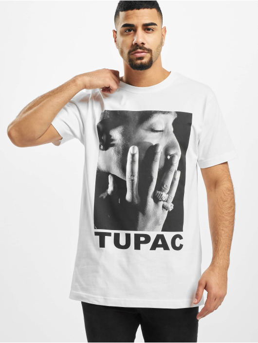 Mister Tee T-skjorter Tupac Profile hvit