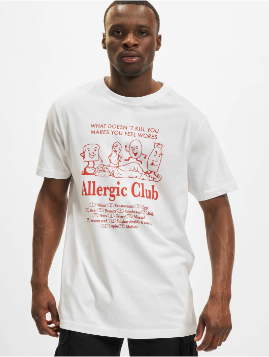 Mister Tee T-skjorter Allergic Club hvit