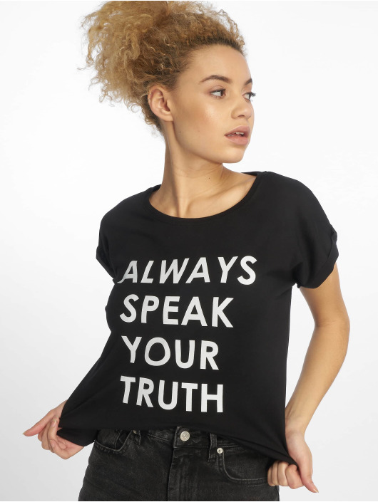 Mister Tee T-skjorter Speak Truth svart