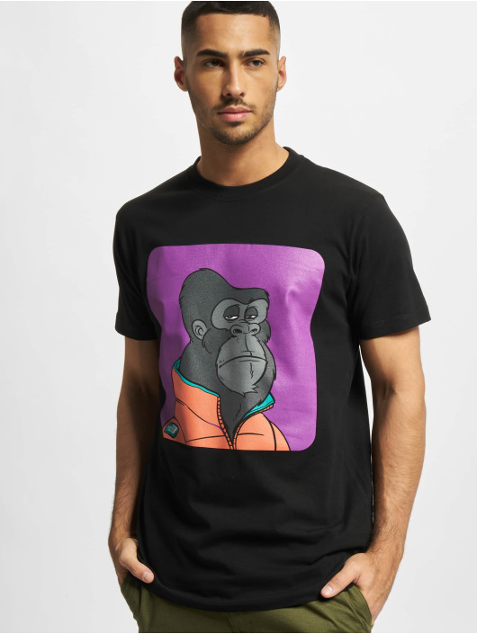 Mister Tee T-skjorter Bored Gorilla Multi svart
