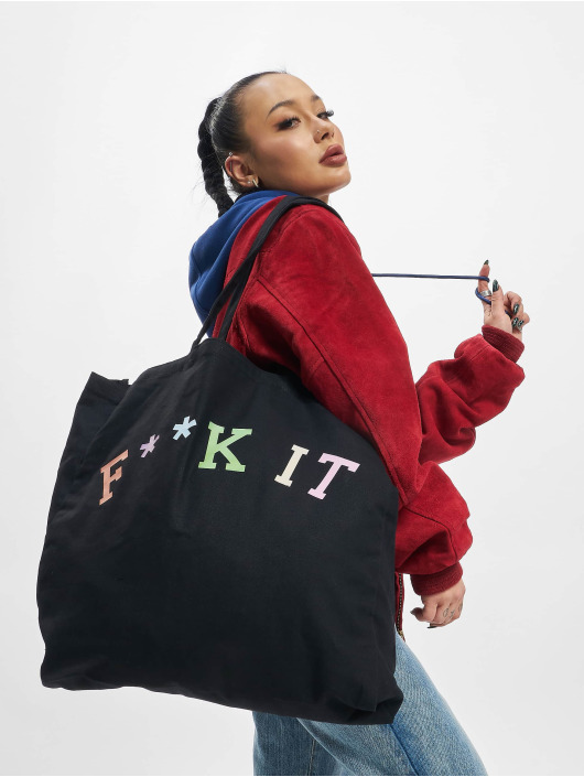 Mister Tee Torby Fuck It Oversize Canvas Tote czarny