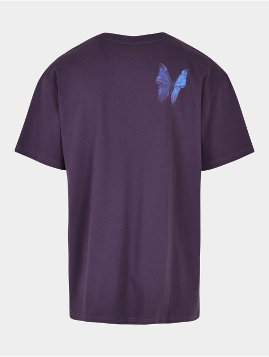 Mister Tee Upscale Camiseta Le Papillon Oversize púrpura