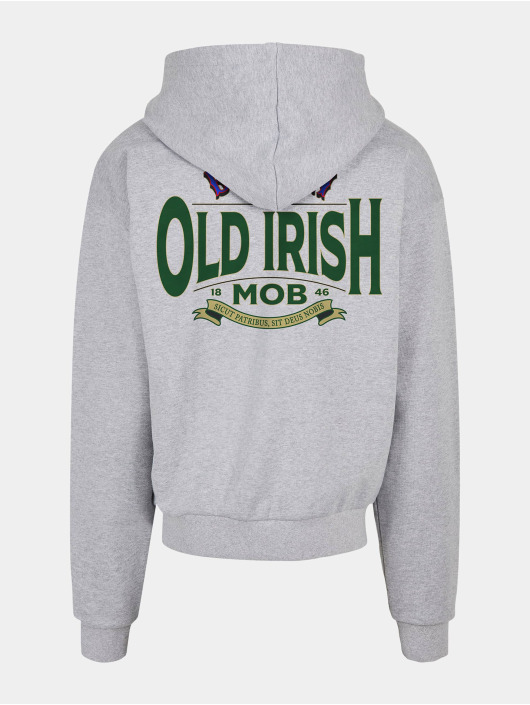 Mister Tee Upscale Sweat capuche Upscale Old Irish Mob Ultraheavy Oversize gris