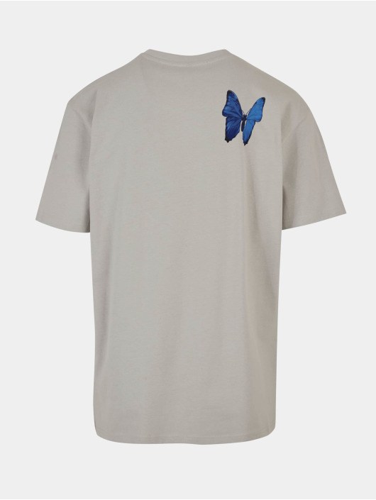 Mister Tee Upscale t-shirt Le Papillon Oversize grijs