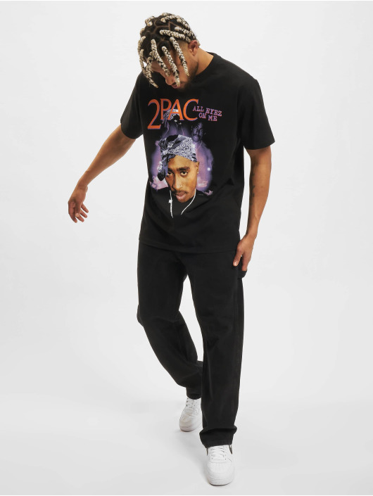 Mister Tee Upscale T-skjorter Tupac All Eyez On Me Anniversary Oversize svart