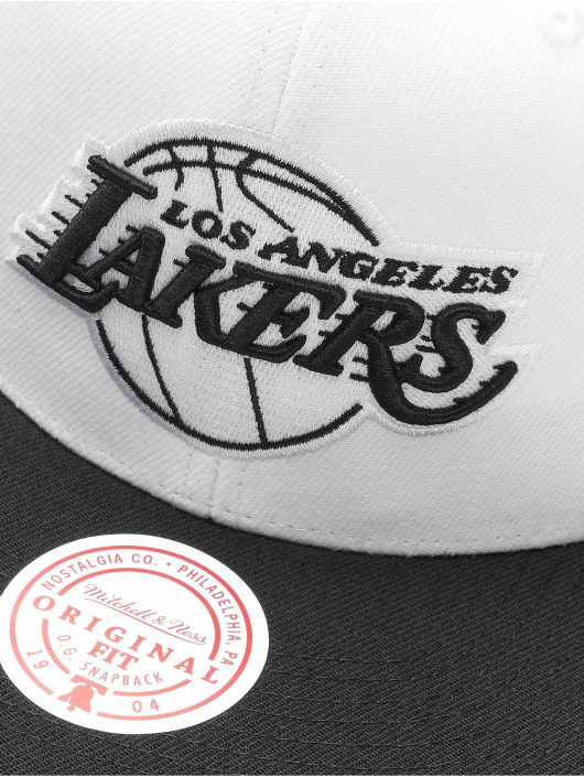 Mitchell & Ness Casquette Snapback & Strapback Front Post Los Angeles blanc