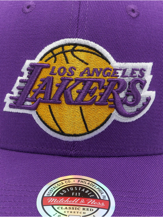 Mitchell & Ness Snapback Caps Team Ground Stretch Los Angeles Lakers fioletowy