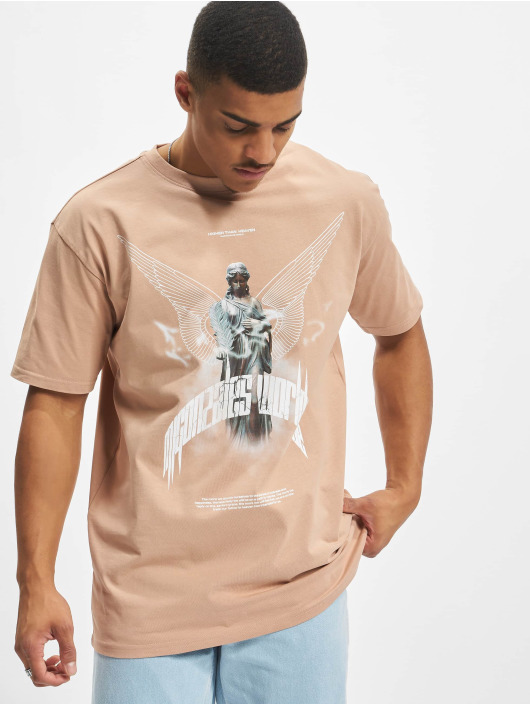 MJ Gonzales Camiseta Higher Than Heaven V.1 With Heavy Oversize beis