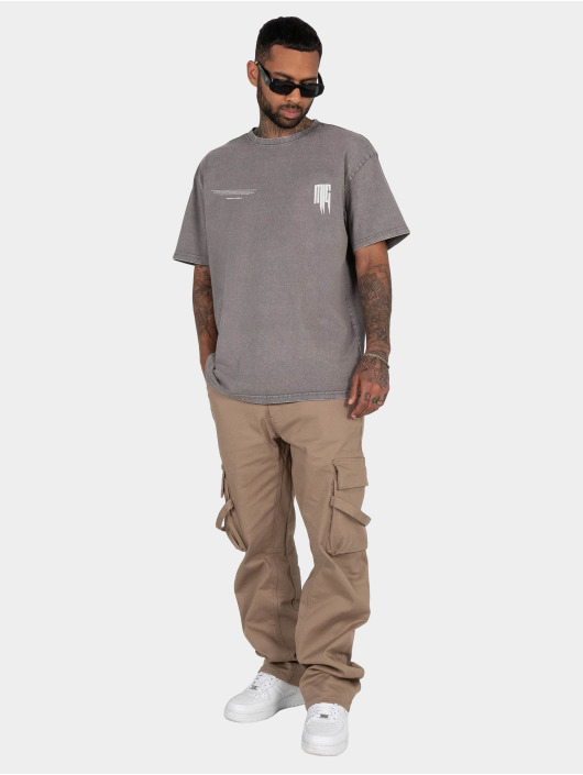 MJ Gonzales Camiseta Metamorphose V.2 Acid Washed Heavy Oversized gris