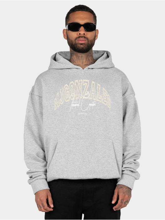 MJ Gonzales Felpa con cappuccio International X Heavy Oversized grigio