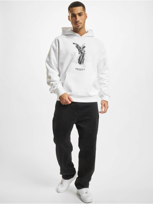 MJ Gonzales Hupparit Heavy Oversized Essentials V.4 ''Angel'' valkoinen