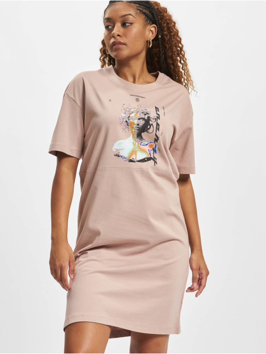 MJ Gonzales Kleid Ladies Medusa X Organic Oversized Slit rosa