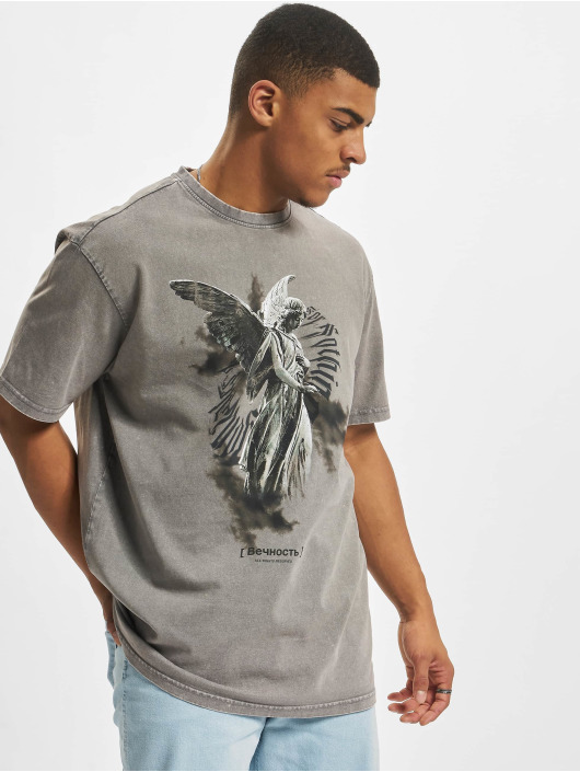 MJ Gonzales T-paidat Angel 3.0 Acid Washed Heavy Oversize harmaa