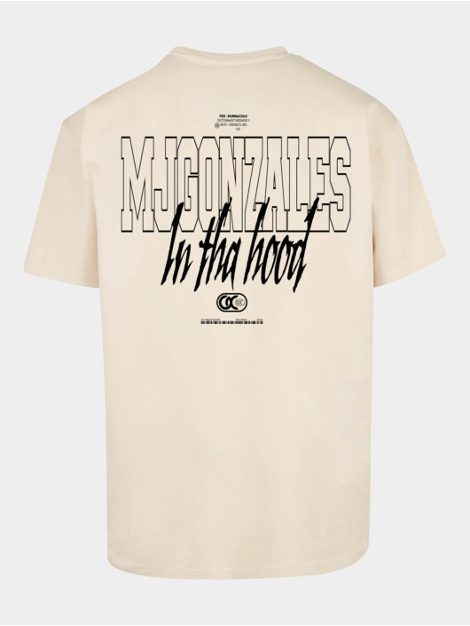 MJ Gonzales t-shirt In Tha Hood V 2 X Heavy Overszied beige