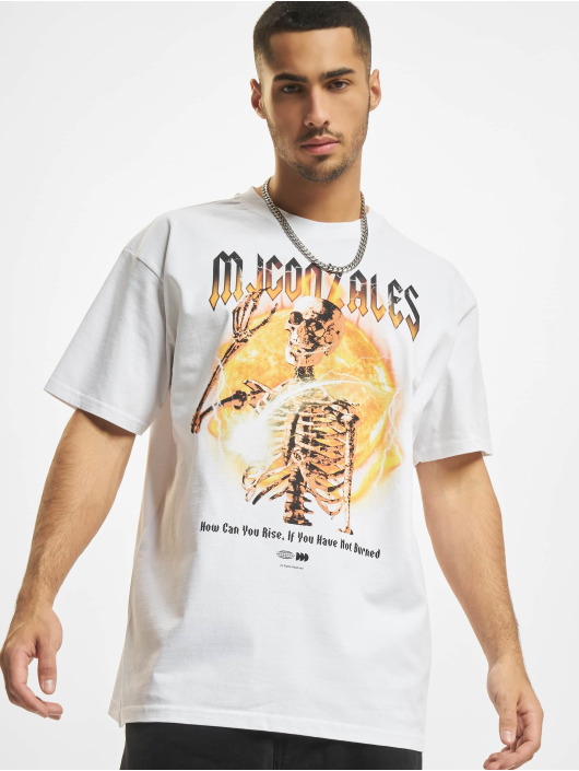 MJ Gonzales T-shirt Heavy Oversized 2.0 ''Hellride V.1'' bianco