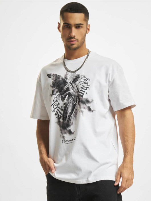 MJ Gonzales T-shirt Heavy Oversized 2.0 ''Angel 3.0'' bianco