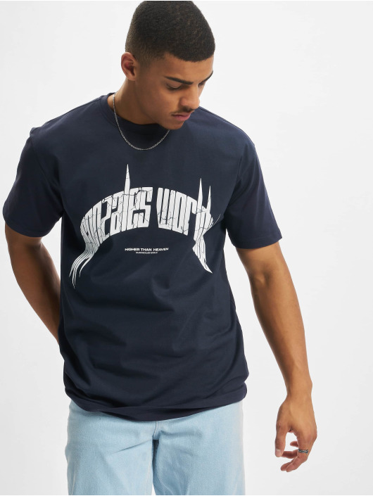 MJ Gonzales t-shirt Higher Than Heaven V.3 Heavy Oversize blauw