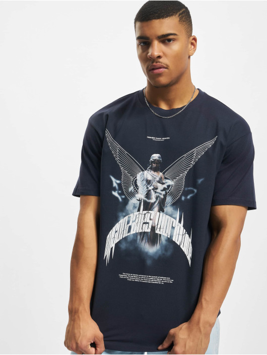 MJ Gonzales T-Shirt Higher Than Heaven V.1 With Heavy Oversize bleu