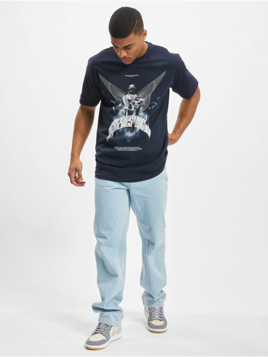 MJ Gonzales T-shirt Higher Than Heaven V.1 With Heavy Oversize blå