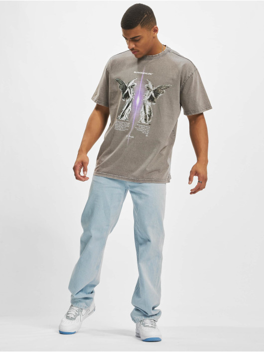 MJ Gonzales T-shirt The Truth V.1 Acid Washed Heavy Oversize grigio