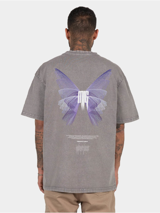 MJ Gonzales t-shirt Metamorphose V.2 Acid Washed Heavy Oversized grijs