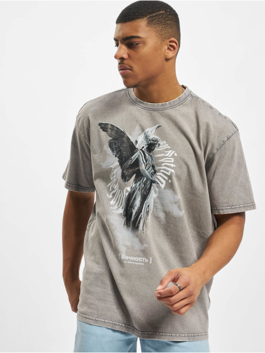 MJ Gonzales t-shirt Angel 3.0 X Acid Washed Heavy Oversize grijs