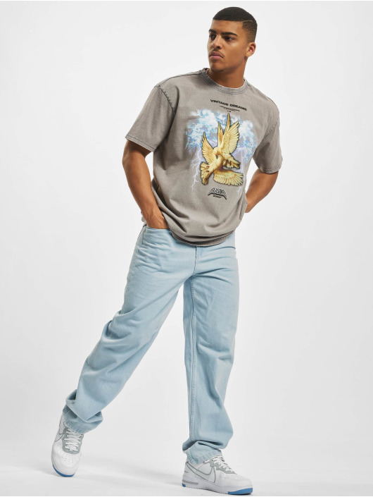 MJ Gonzales T-Shirt Vintage Dreams X Acid Washed Heavy Oversize gris