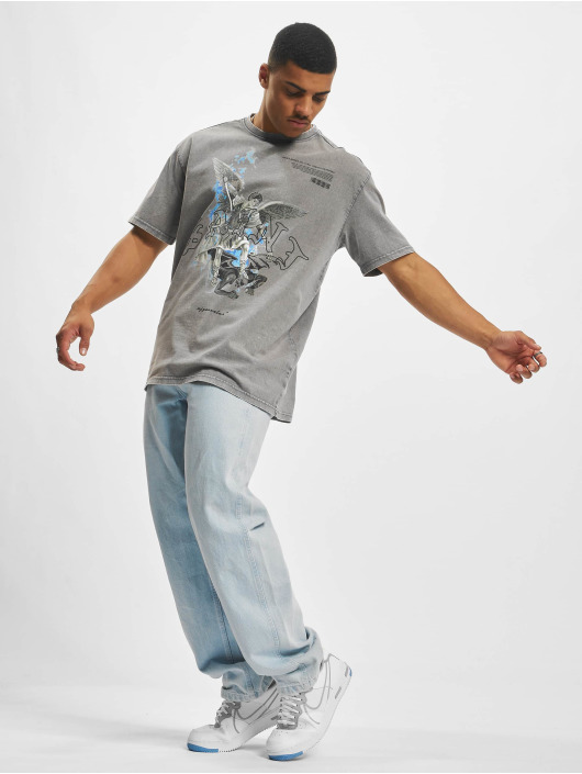MJ Gonzales T-shirt Saint V.1 Acid Washed Heavy Oversize grå
