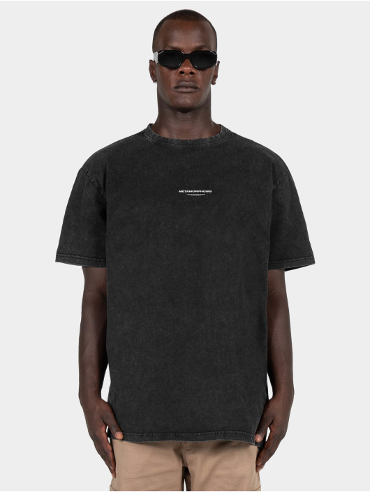 MJ Gonzales T-Shirt Metamorphose V.4 Acid Washed Heavy noir