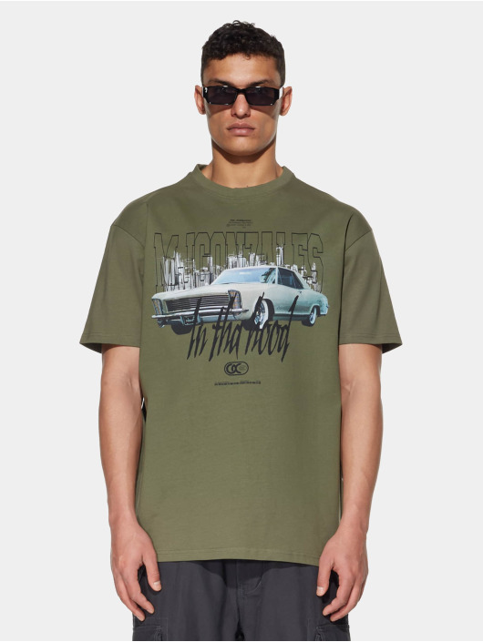 MJ Gonzales t-shirt In Tha Hood X Heavy Oversized olijfgroen