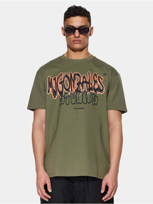 MJ Gonzales T-shirt Studio V 2 X Heavy Oversized oliv