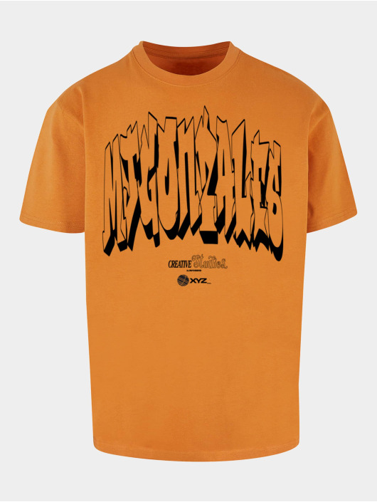MJ Gonzales t-shirt Graffiti X Heavy Oversized oranje