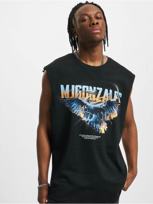 MJ Gonzales Herren T-Shirt Eagle V2. Sleeveless in schwarz