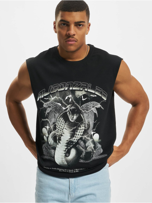 MJ Gonzales Herren T-Shirt Toxic V.2 Sleeveless in schwarz