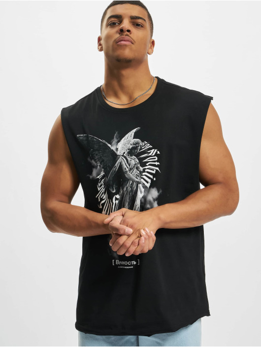 MJ Gonzales Herren T-Shirt Angel 3.0 Sleeveless in schwarz
